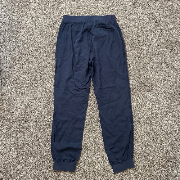 Faherty navy blue pull on linen jogger pants size M - Picture 4 of 12